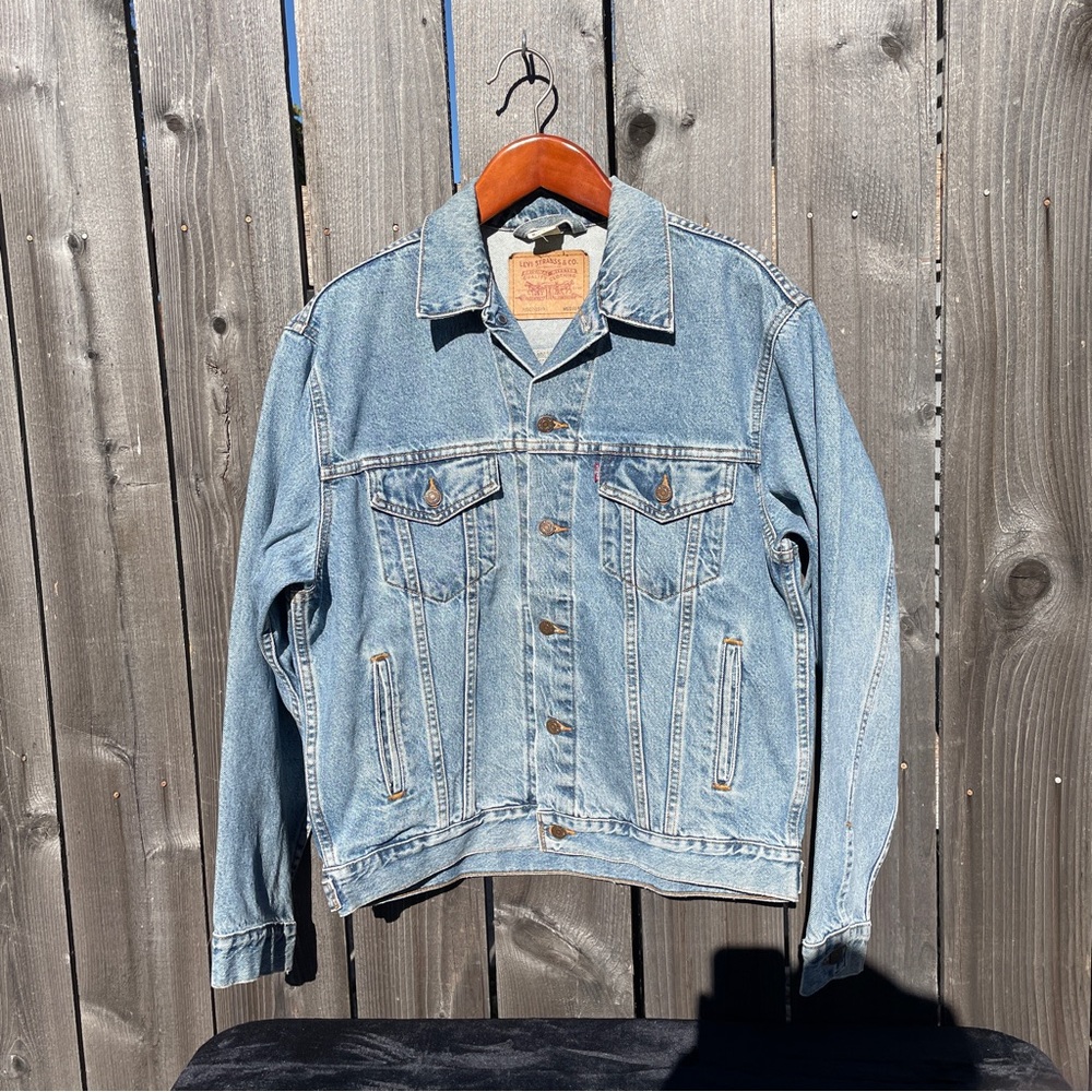 Levi’s Men M Trucker Jacket Vintage Denim Jean 70507